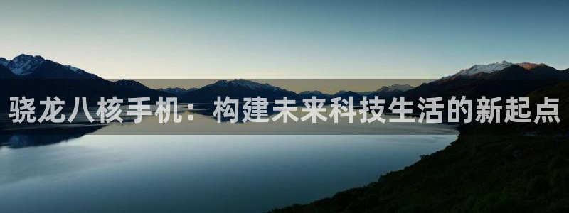 乐发ll500注册网站：骁龙八核手机：构建未来科技生活的新起点